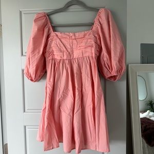Abercrombie Poplin Dress in Pink